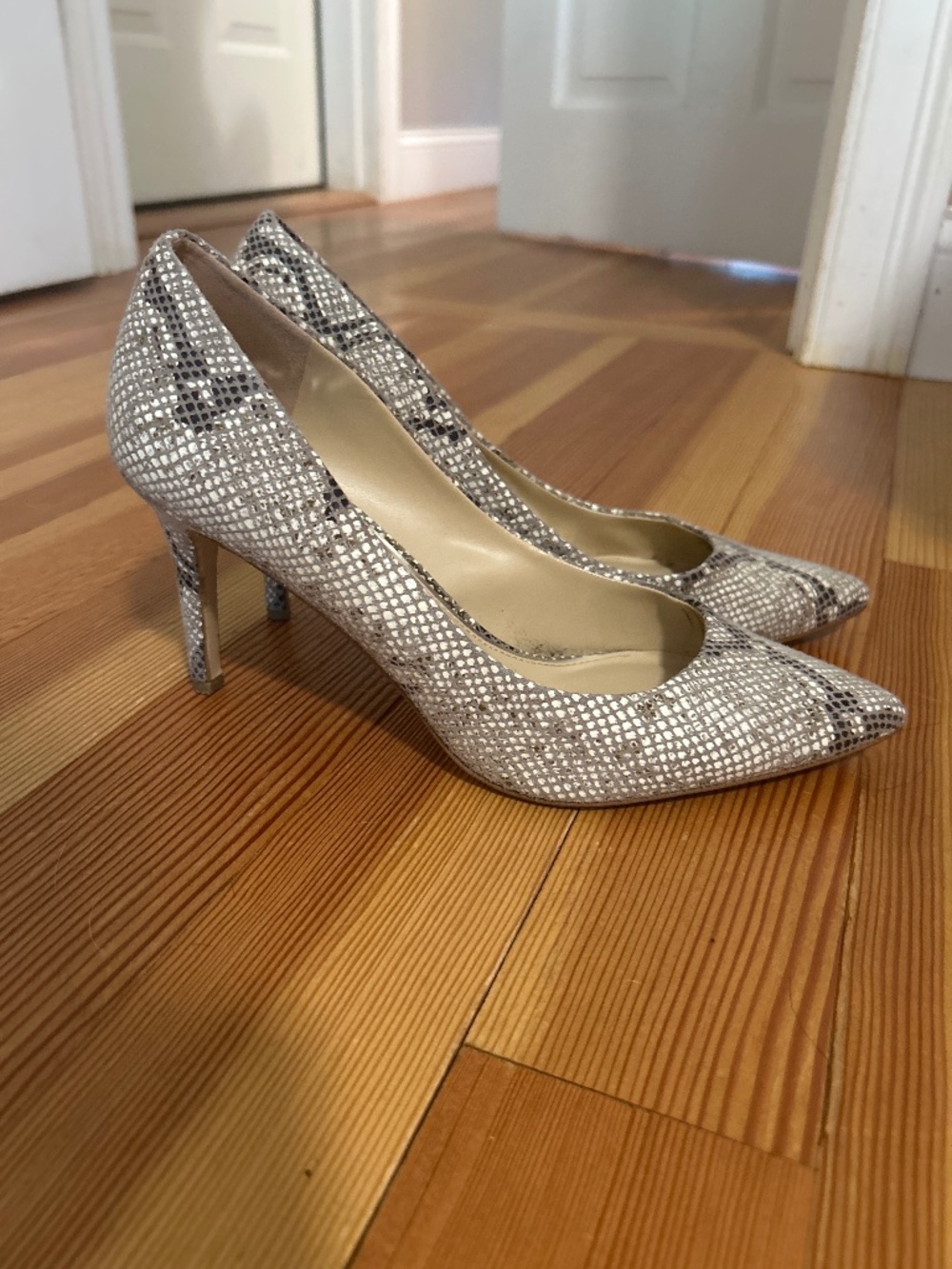 Snakeskin Designed Heels